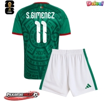 Meksyk Santiago Gimenez #11 Koszulka Podstawowa dzieci MŚ 2026 Krótki Rękaw (+ krótkie spodenki)
